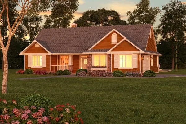 Full Rendering for House Plan #135544