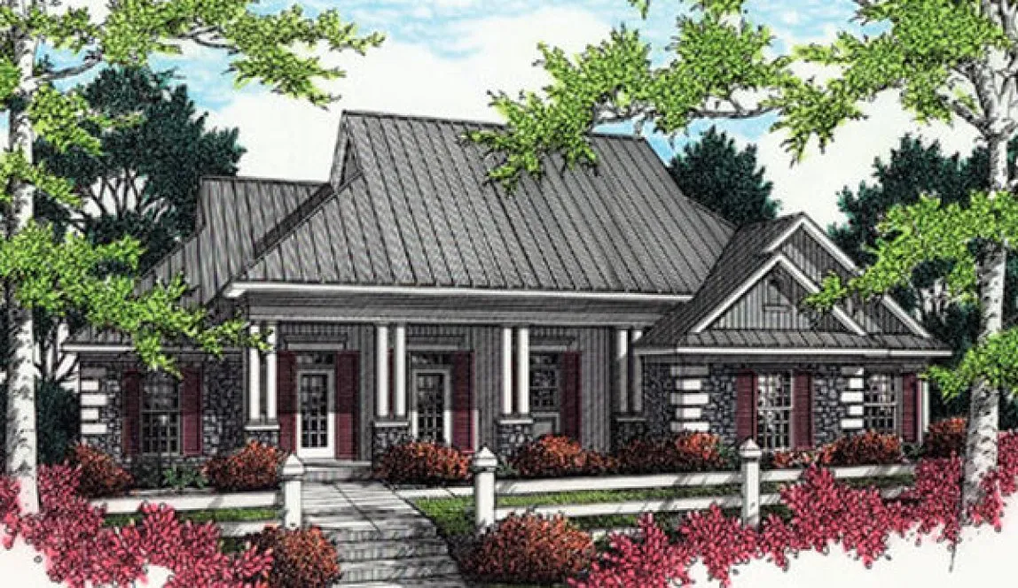 Full Rendering for House Plan #482171