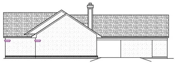 Right Elevation for House Plan #484381