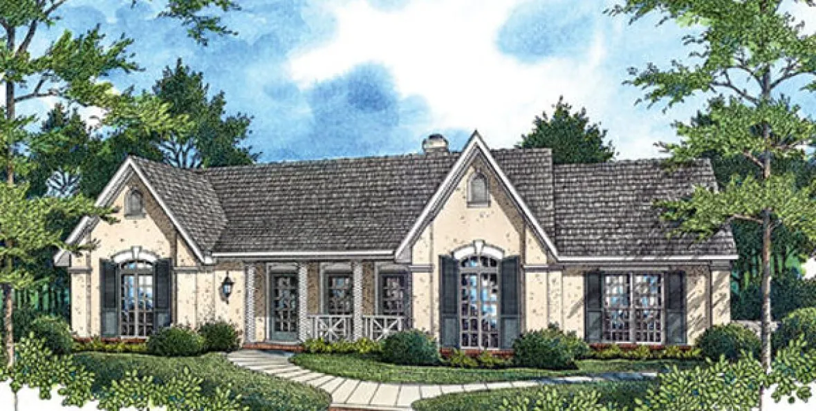 Full Rendering for House Plan #484381