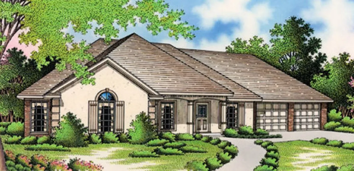 Full Rendering for House Plan #482151
