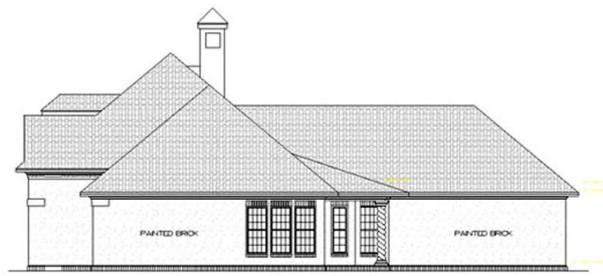 Right Elevation for House Plan #484132