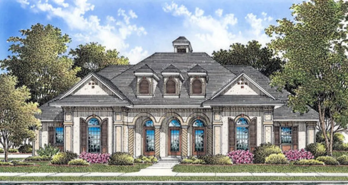 Full Rendering for House Plan #484132