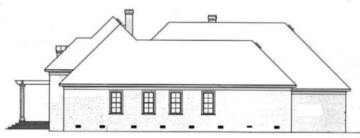 Right Elevation for House Plan #484004