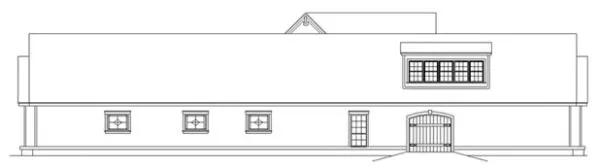 Left Elevation for House Plan #482082