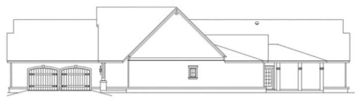 Right Elevation for House Plan #482082
