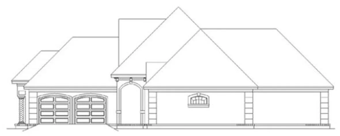 Right Elevation for House Plan #483361