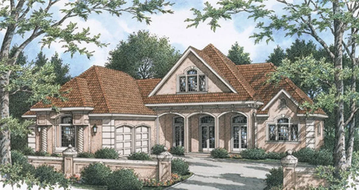 Full Rendering for House Plan #483361