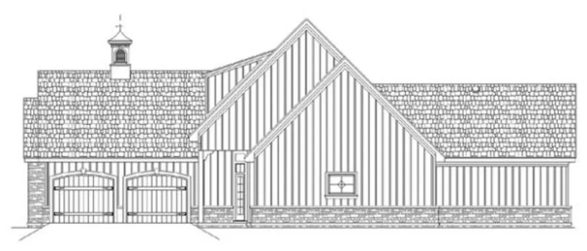 Right Elevation for House Plan #482361