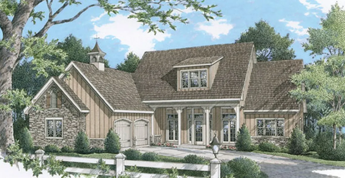 Full Rendering for House Plan #482361