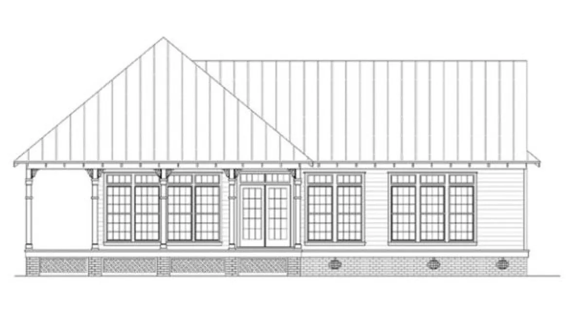 Right Elevation for House Plan #487341