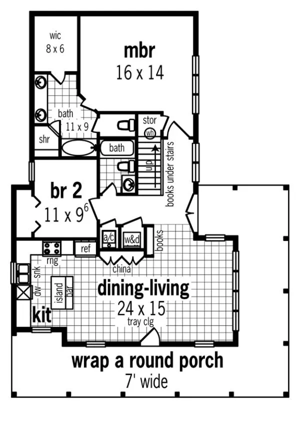Main Floor Plan for House Plan #487341