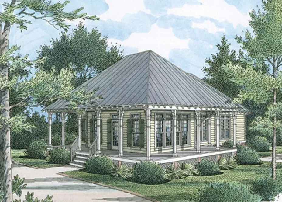 Full Rendering for House Plan #487341