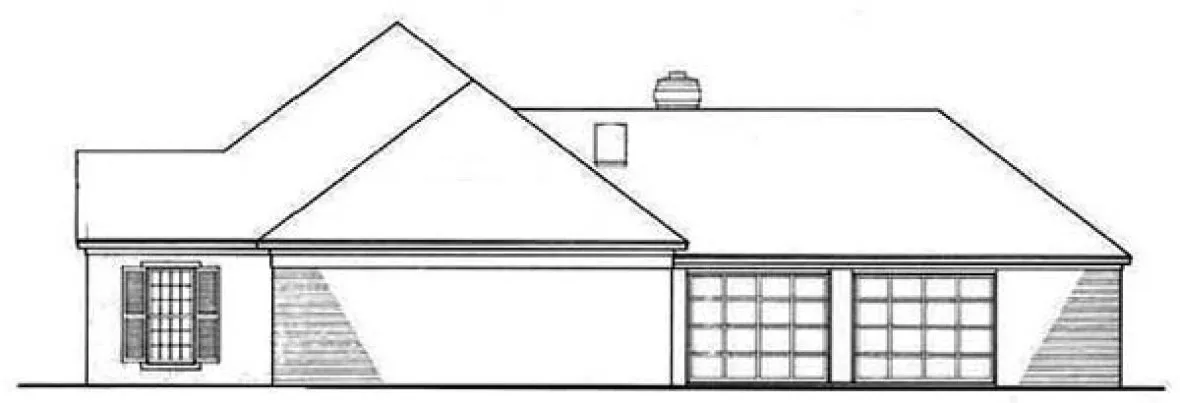 Right Elevation for House Plan #480381