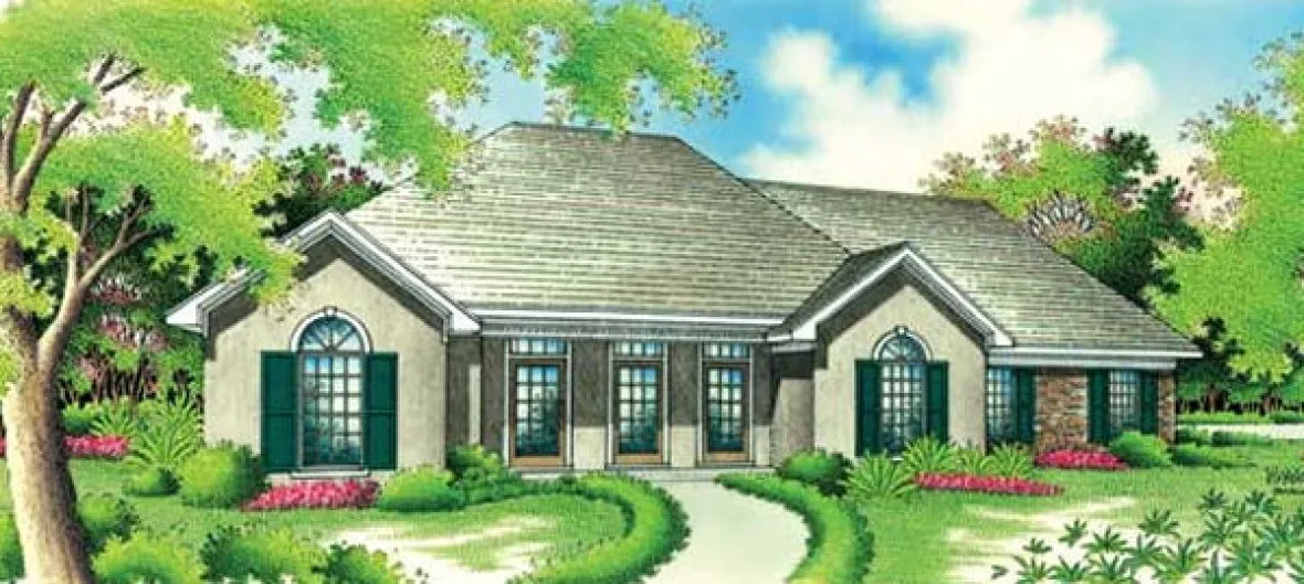 Full Rendering for House Plan #480381
