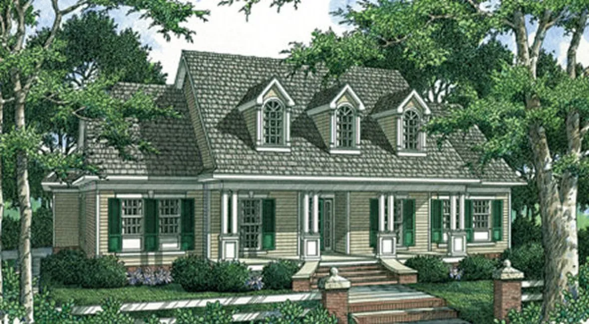 Full Rendering for House Plan #482023
