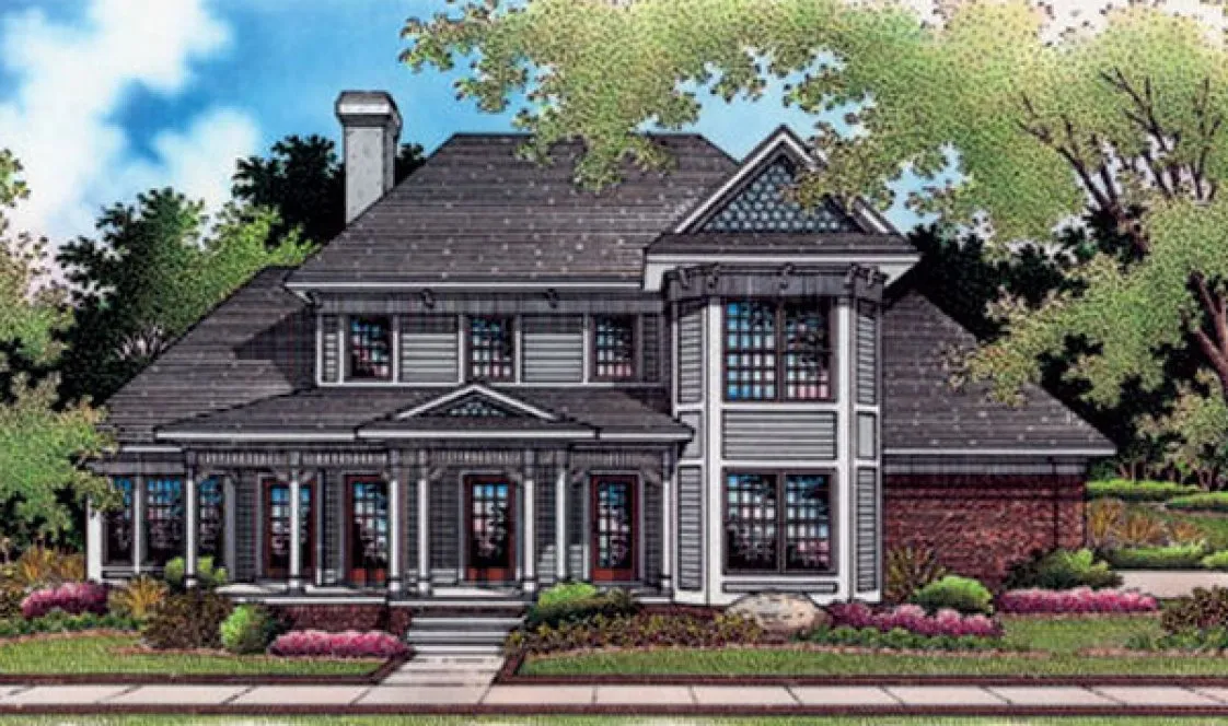 Full Rendering for House Plan #489022