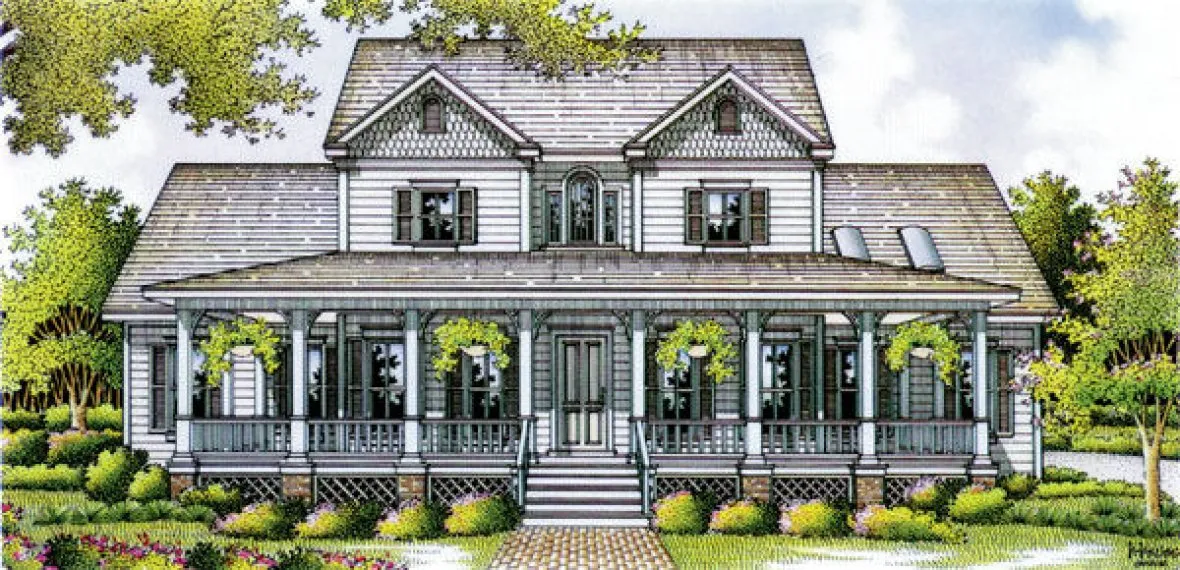 Full Rendering for House Plan #483013