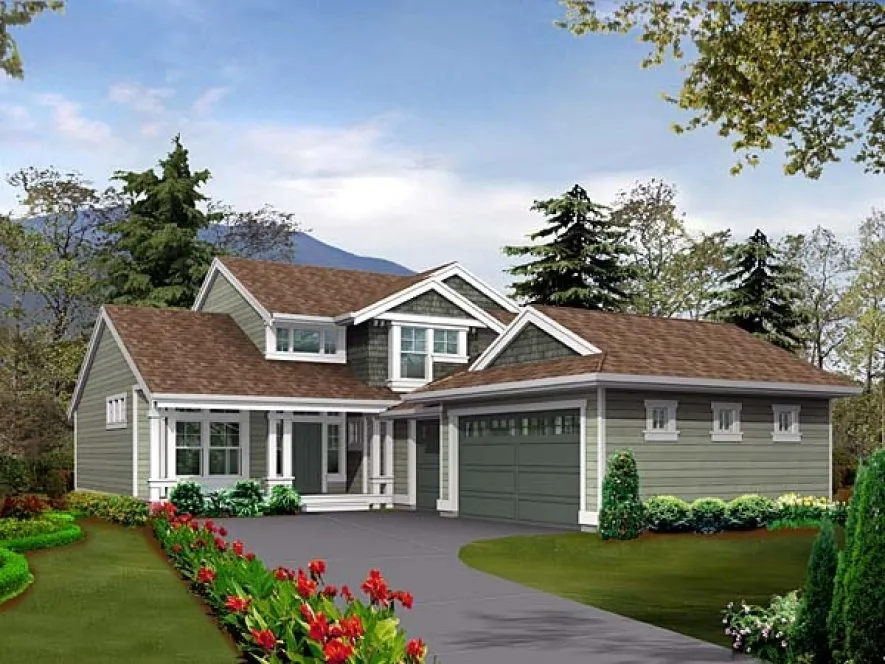 Full Rendering for House Plan #335112