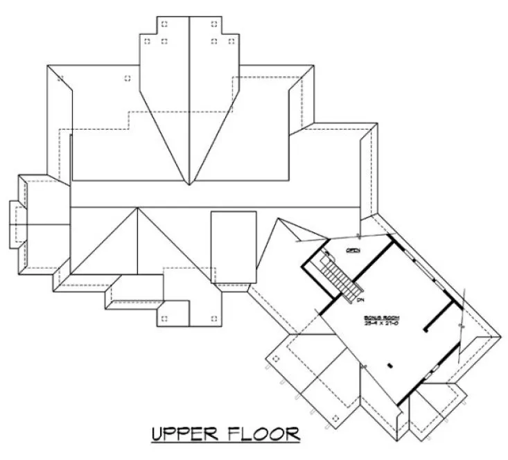 Second Floor Plan for House Plan #330873