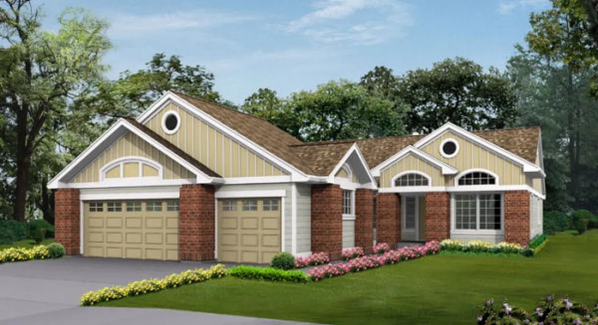 Full Rendering for House Plan #335312