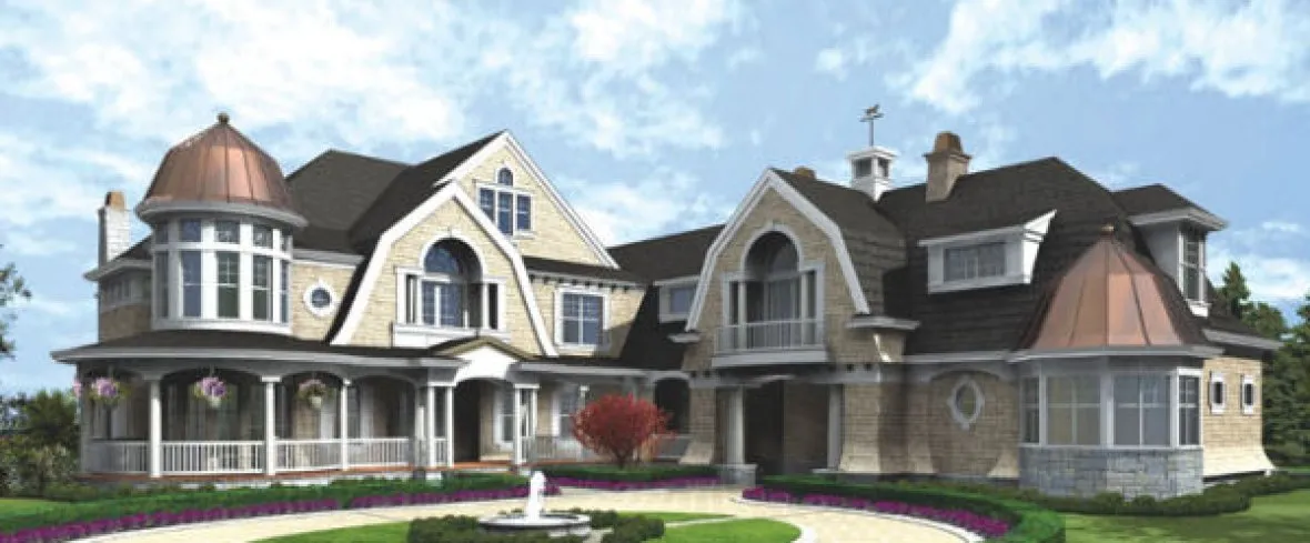 Full Rendering for House Plan #337550