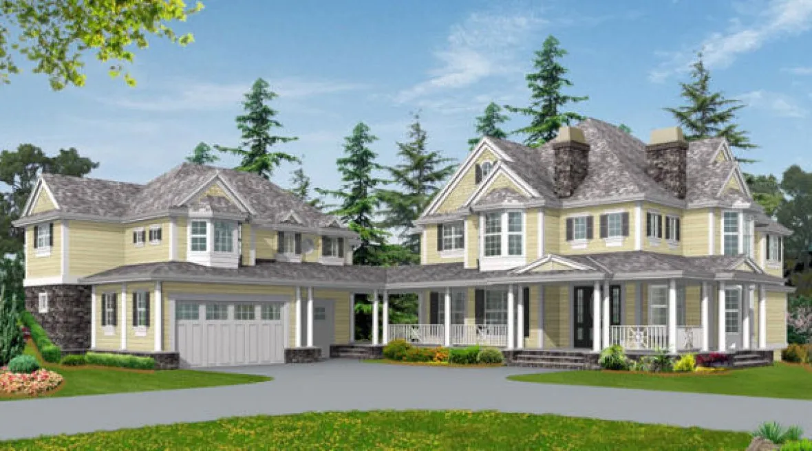 Full Rendering for House Plan #335294