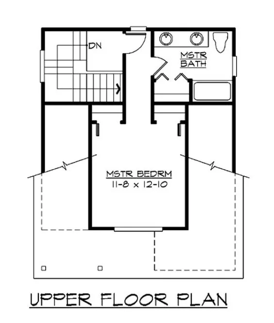 Second Floor Plan for House Plan #330001