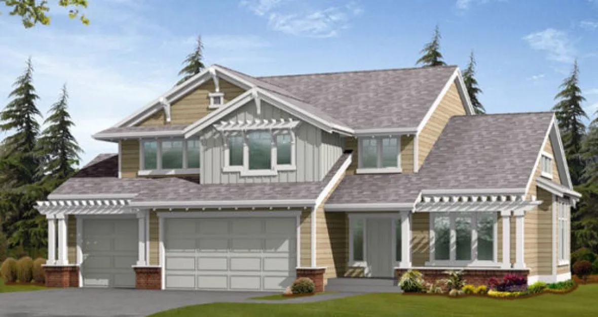 Full Rendering for House Plan #332490