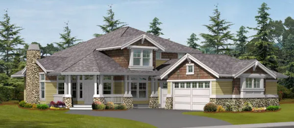 Full Rendering for House Plan #335872