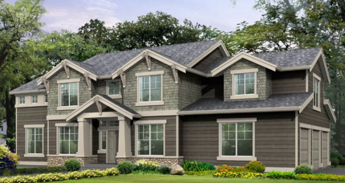 Full Rendering for House Plan #330782