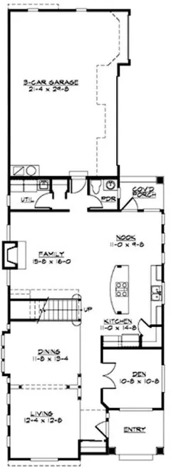 Main Floor Plan for House Plan #332103