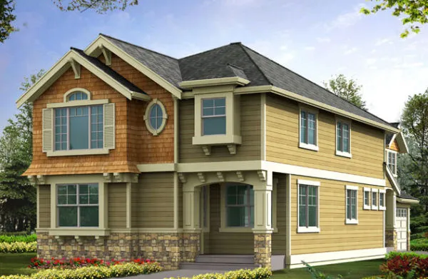 Full Rendering for House Plan #332103