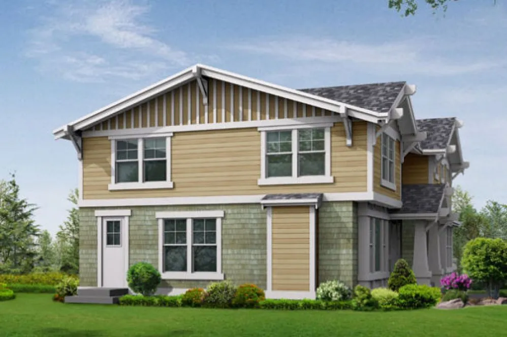 Rear Elevation for House Plan #335733