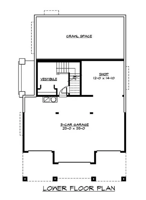 Basement Plan for House Plan #335733