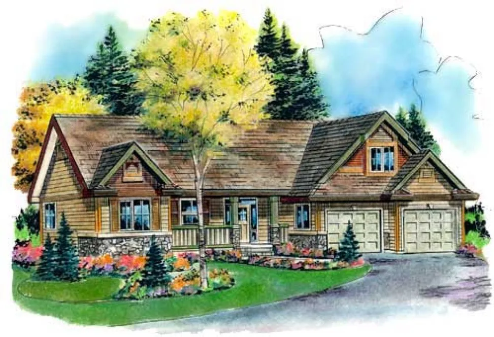 Full Rendering for House Plan #133054