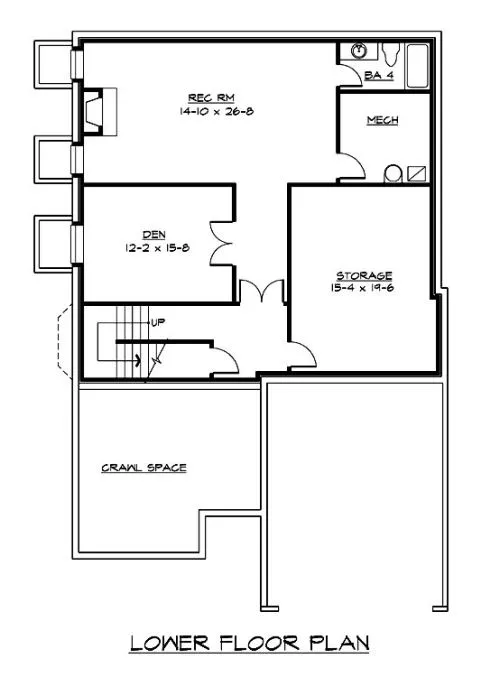 Basement Plan for House Plan #332543