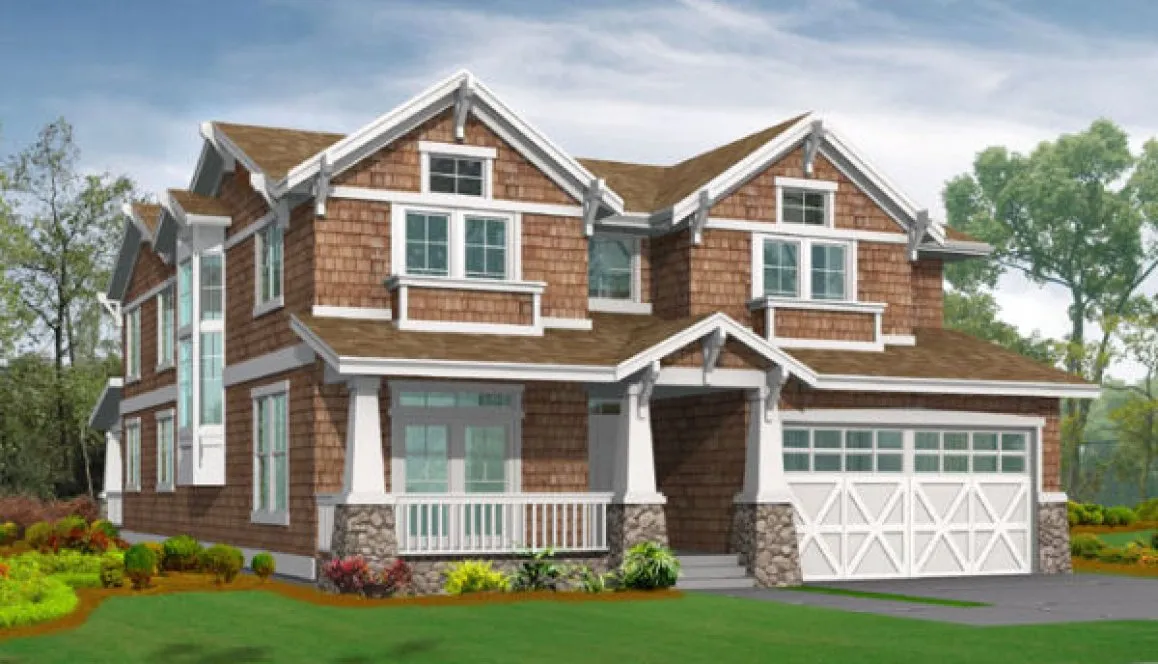 Full Rendering for House Plan #332543