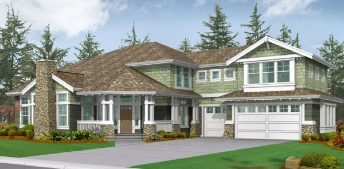 Full Rendering for House Plan #330153