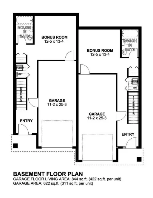 Basement Plan for House Plan #195226