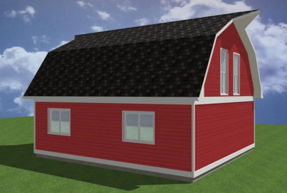 Rear Elevation for House Plan #195203