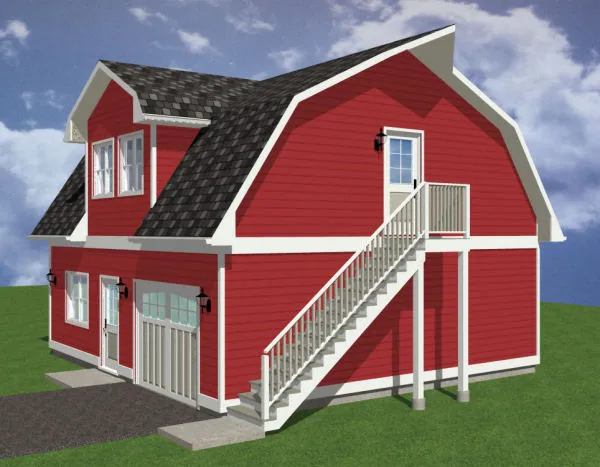 Right Elevation for House Plan #195203