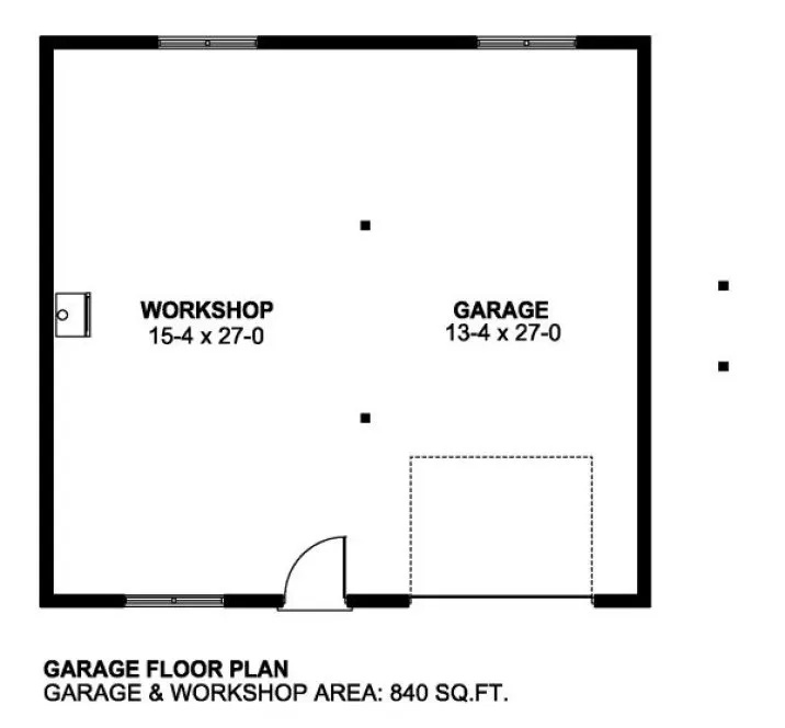 Main Floor Plan for House Plan #195203