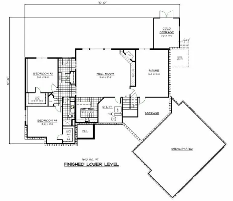 Basement Plan for House Plan #287014