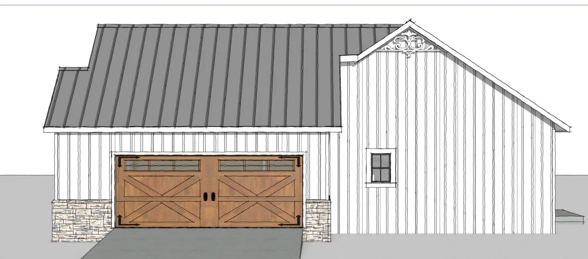 Right Elevation for House Plan #433431