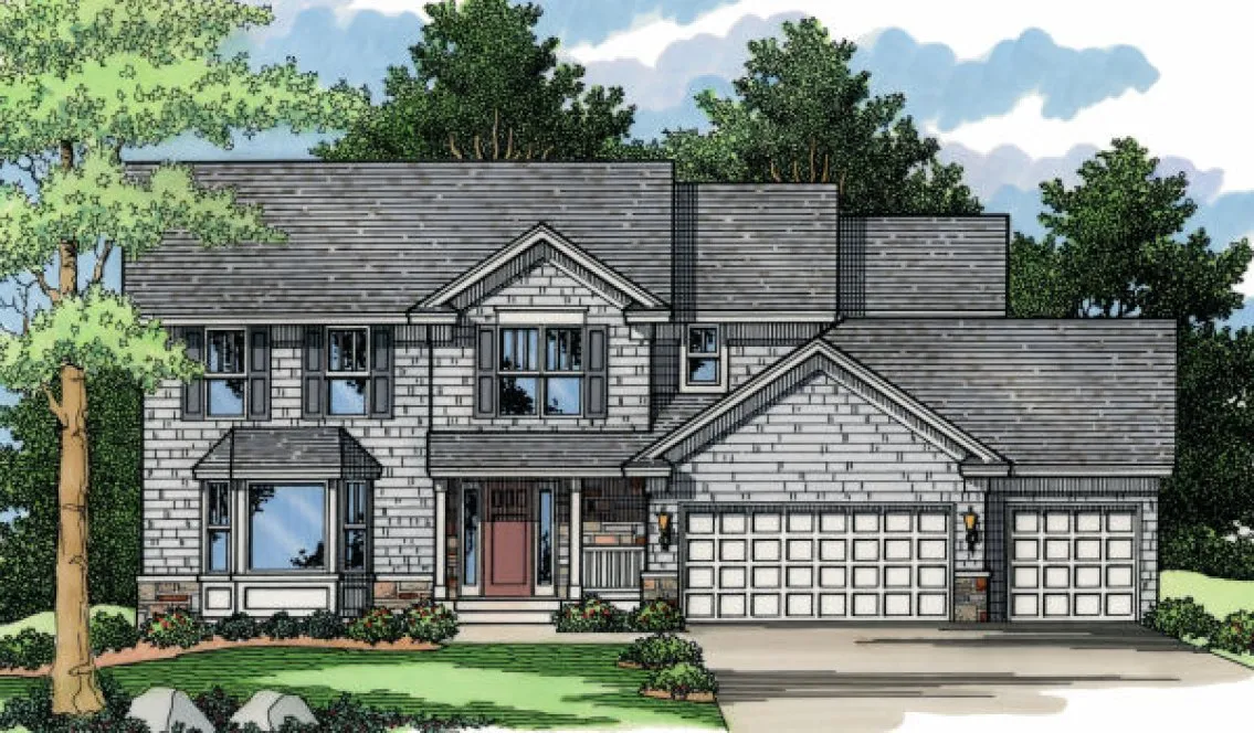 Full Rendering for House Plan #280122