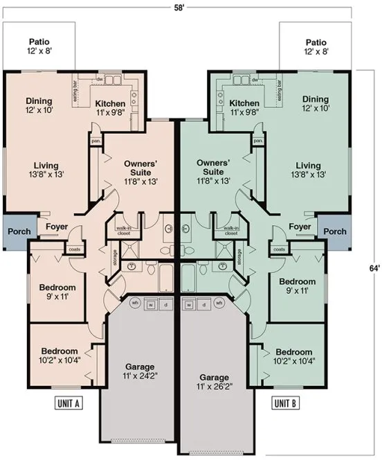 Main Floor Plan for House Plan #344042