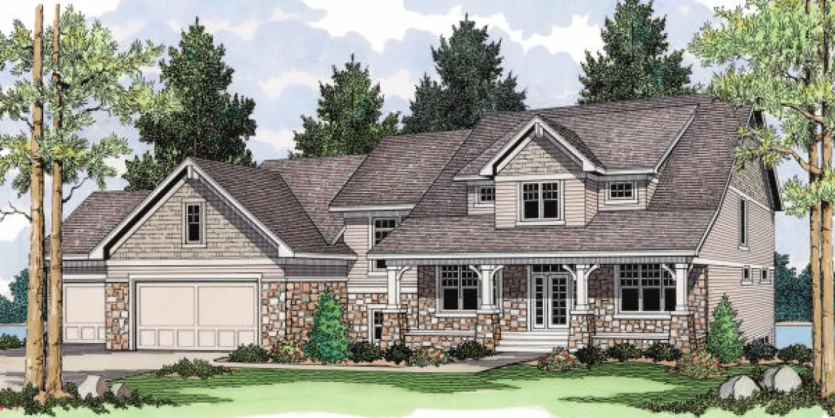 Full Rendering for House Plan #289092