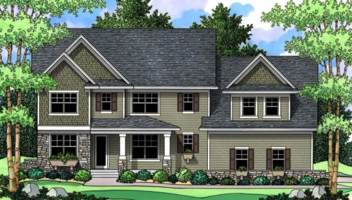 Full Rendering for House Plan #287192