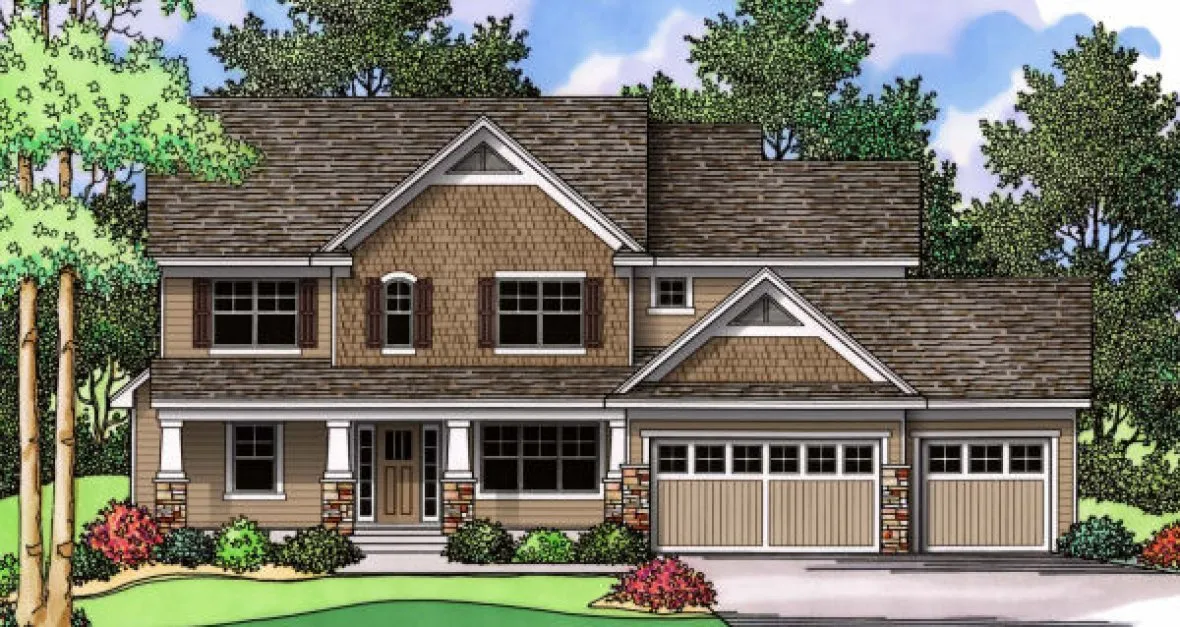 Full Rendering for House Plan #288192